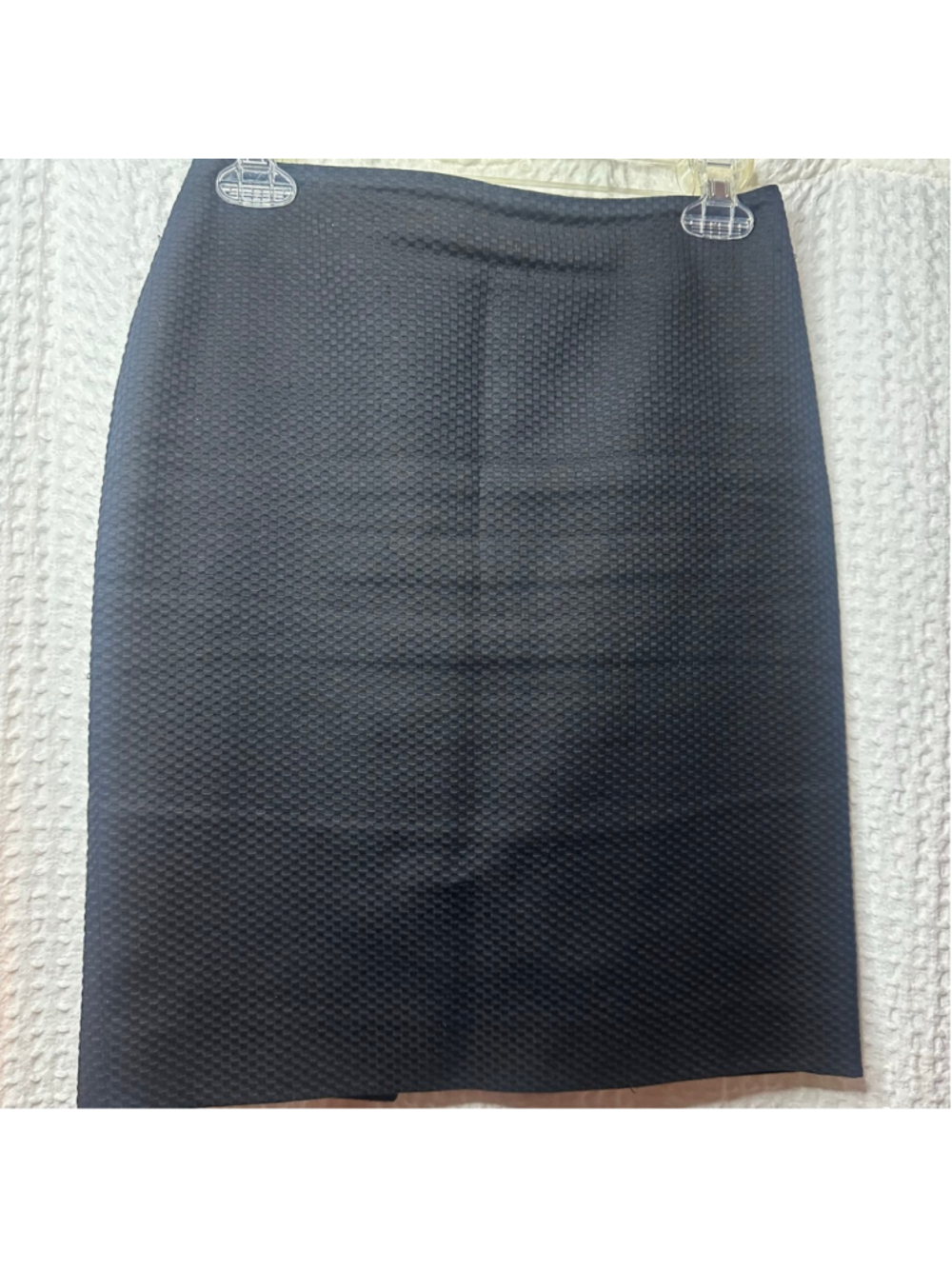 Women's Trussardi Italy Black Textured Pencil Skirt Size 10 (Italy 40)
